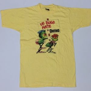 80s Vintage US Ortho Chevron T Shirt S